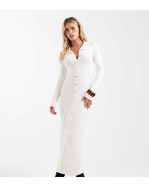 4th + Reckless Petite Vestito Lungo - Bianco