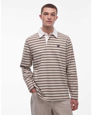 DOUBLE A by WOOD WOOD Landon Polo Shirt - White