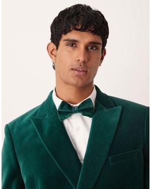 ASOS Velvet Bow Tie - Green