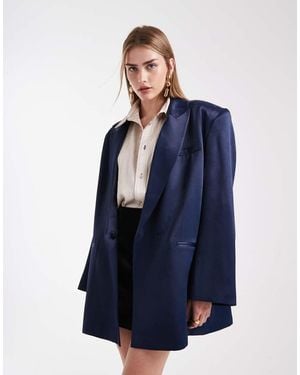 ASOS Blazer Taglio Lungo Oversize - Blu