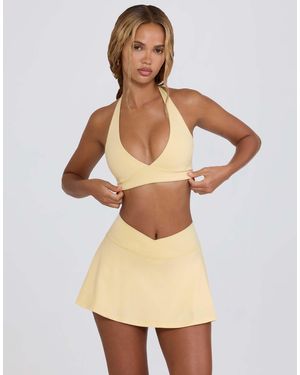 Bo&Tee Bo+tee Crossover Mini Skirt - Natural