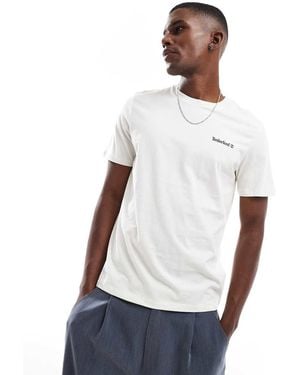 Timberland Small Script Logo T-shirt - White