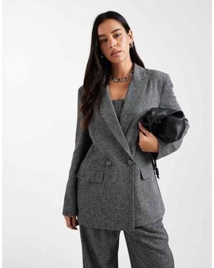 Miss Selfridge Oversized Blazer - Grey