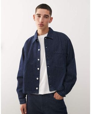 Reclaimed Vintage Boxy Denim Jacket - Blue
