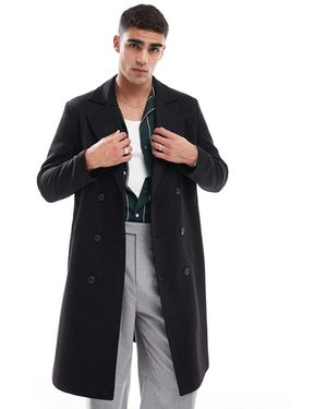 Only & Sons Abrigo Con Doble Botonadura De - Azul