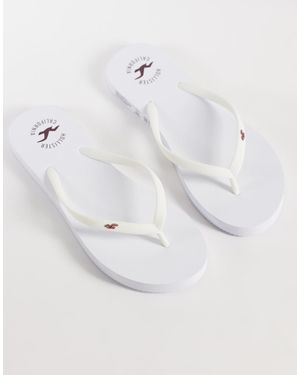 Hollister Chanclas Blancas De -Rosa - Blanco