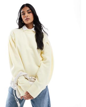 ASOS Pull ras - Blanc