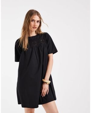 ONLY Robe courte à manches courtes - Noir