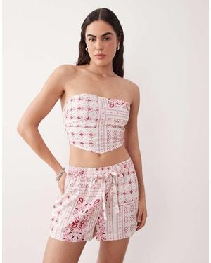 Aray Handkerchief Beach Top - Pink