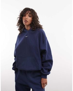 Nike Sudadera Con Capucha Oversize De Felpa De Grosor Medio En - Azul