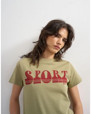 TOPSHOP – kastiges t-shirt - Braun