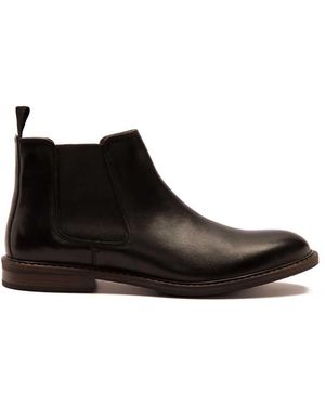 Thomas Crick 'Truman' Formal Leather Chelsea Boots - Black