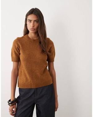 ASOS Wool Blend Baby Tee - Brown