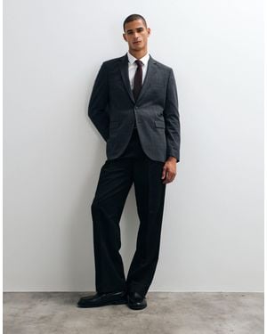 Mango Paris Slim Fit Suit Blazer Co-ord - Blue