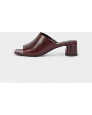 Vagabond Shoemakers Shoemakers Piper Leather Heeled Mules - Brown