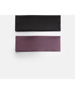 Stradivarius Set Van 2 Elastische Haarbanden - Paars