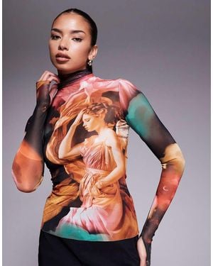 AFRM Roll Neck Long Sleeve Top - Grey