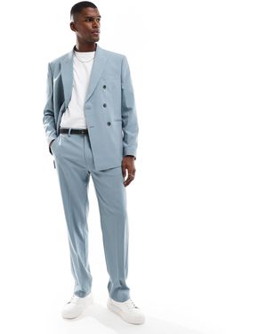 ASOS Straight Suit Trousers - Blue