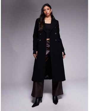 Forever New Abrigo De Vestir Largo De - Negro