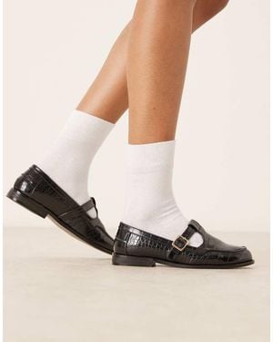 ASOS Zapatos Negros Estilo Merceditas Maverick De - Neutro
