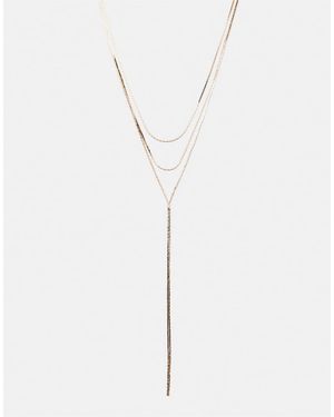 Pull&Bear Lariat Necklace - White