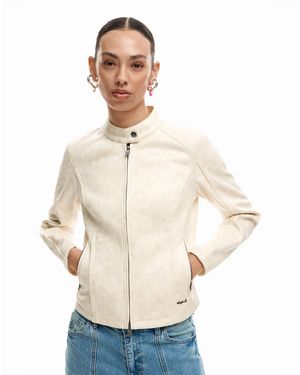 Desigual Veste à col mao - Neutre