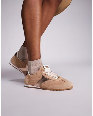 Steve Madden Fan Fav Slim Sole Trainers - Brown