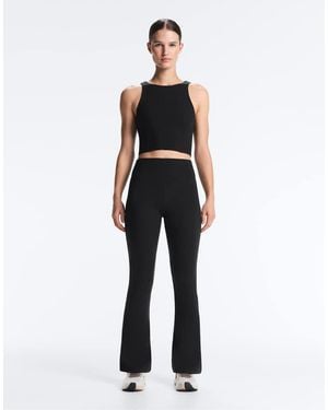 Oysho Evermove High Rise Flare Trousers - Blue