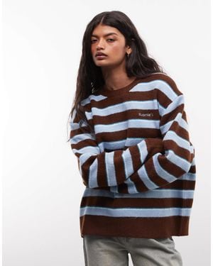 Susmie's Susmie's Long Sleeve Fuzzy Knit Jumper - Multicolour