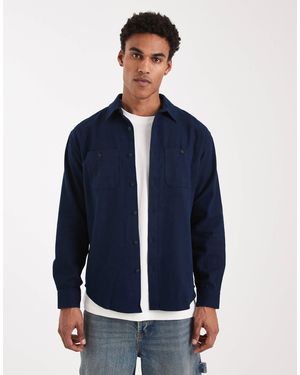 Threadbare Chemise boutonnée en coton - Bleu