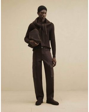 River Island Loose Fit Cargo Trousers - Natural