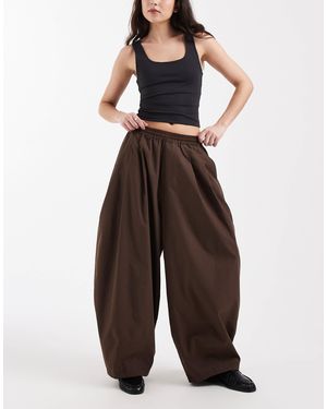 Collusion Xl Balloon Leg Trouser - Brown