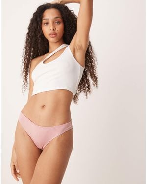 Free People Happier Than Ever Tanga Brief - Pink