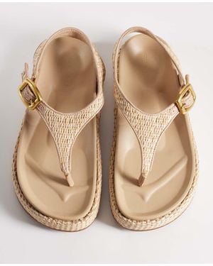 ASOS Fern Toe Thong Sandals - Natural