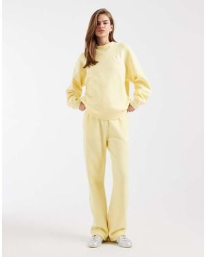 adidas Originals Knitted Wide Leg Track Trousers - Yellow