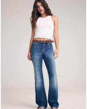 Stradivarius Tall Jeans Bootcut Con Cintura - Blu