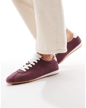SEQWL Drifter Lace Up Gum Sole Sneakers - Pink