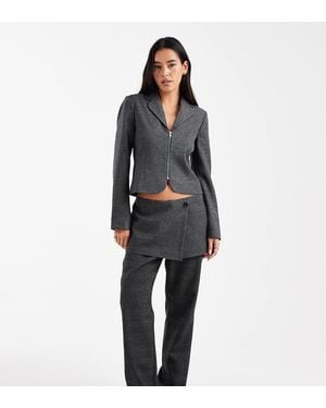 Collusion Wrap Skirt Trouser Co-Ord - Black