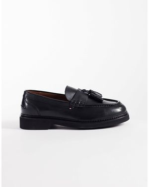 Tommy Hilfiger – quasten-loafer - Schwarz