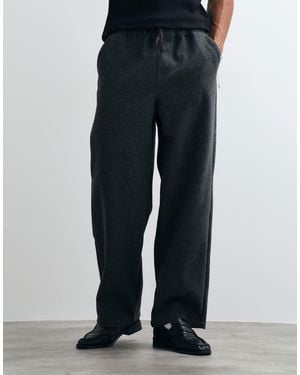 ASOS baggy Wool Look Pants - Black