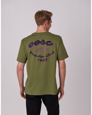 OOSC Powder club - t-shirt - kaki - Vert