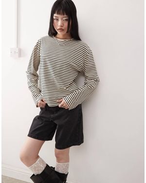 Monki Long Sleeve Top - Grey