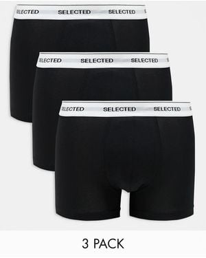SELECTED 3 Pack Trunks - Black
