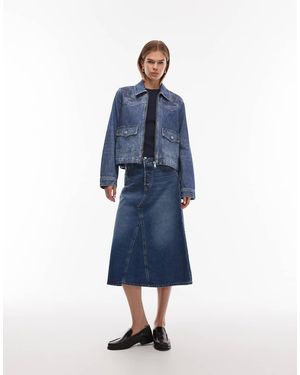 Levi's Iconic Long Denim Skirt - Blue