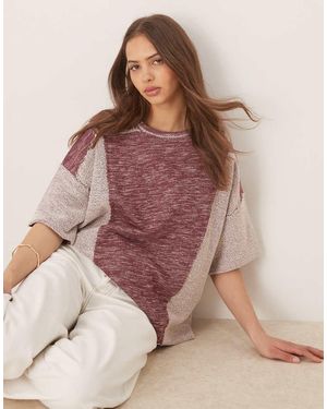 ASOS Oversized Boxy Lightweight Sweat - Brown