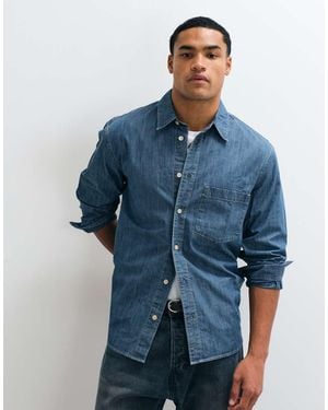ARKET Regular Fit Denim Shirt - Blue