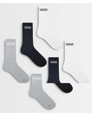 Vans Classic Crew 6-Pack Sokken - Wit