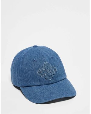 The Couture Club Emblem Logo Denim Cap - Blue