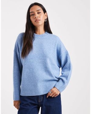 Vero Moda Soft O-neck Sweater - Blue