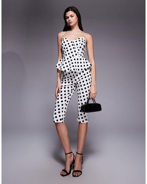 AFRM Ronnie High Waisted Tailored Capri Trouser Co-Ord - Blue